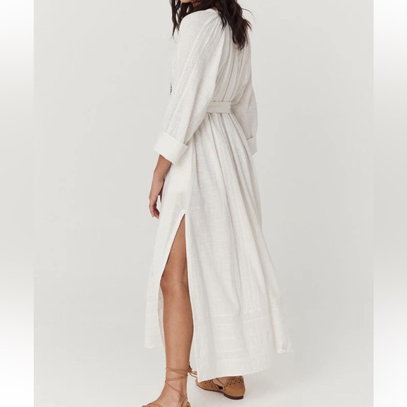 Spell Serendipity Lace Button Through Dress in Jasmine - Picture 7 of 16